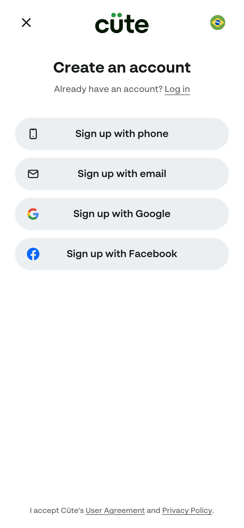 Choose how to sign up