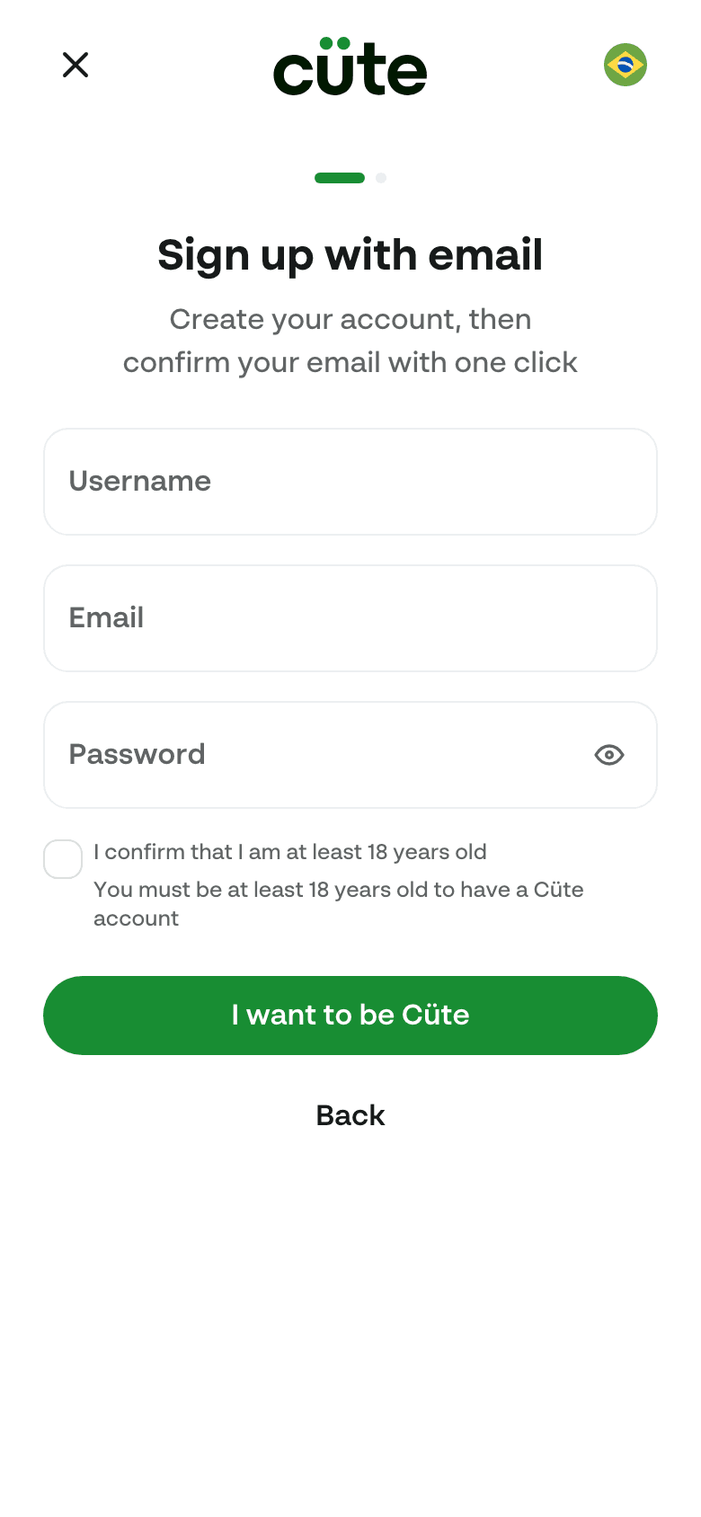 Sign up with email