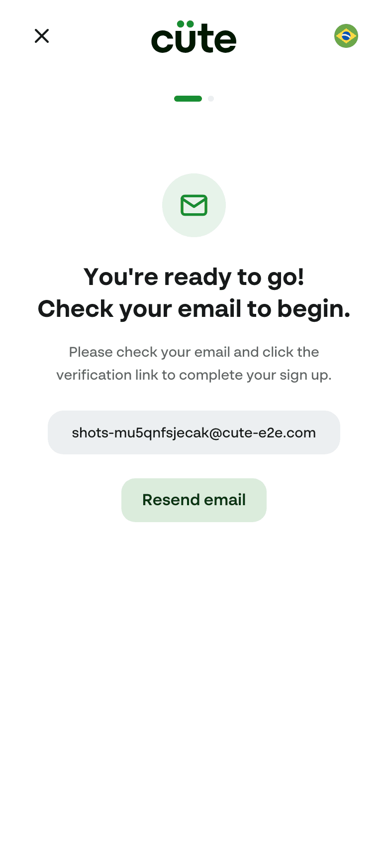 Confirm your email