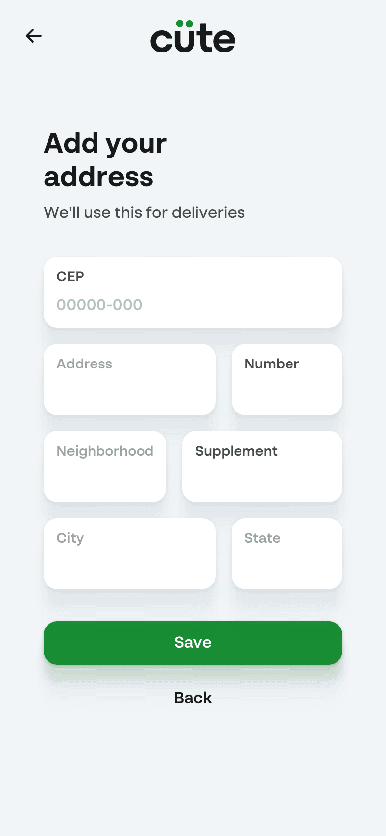 Shipping origin address