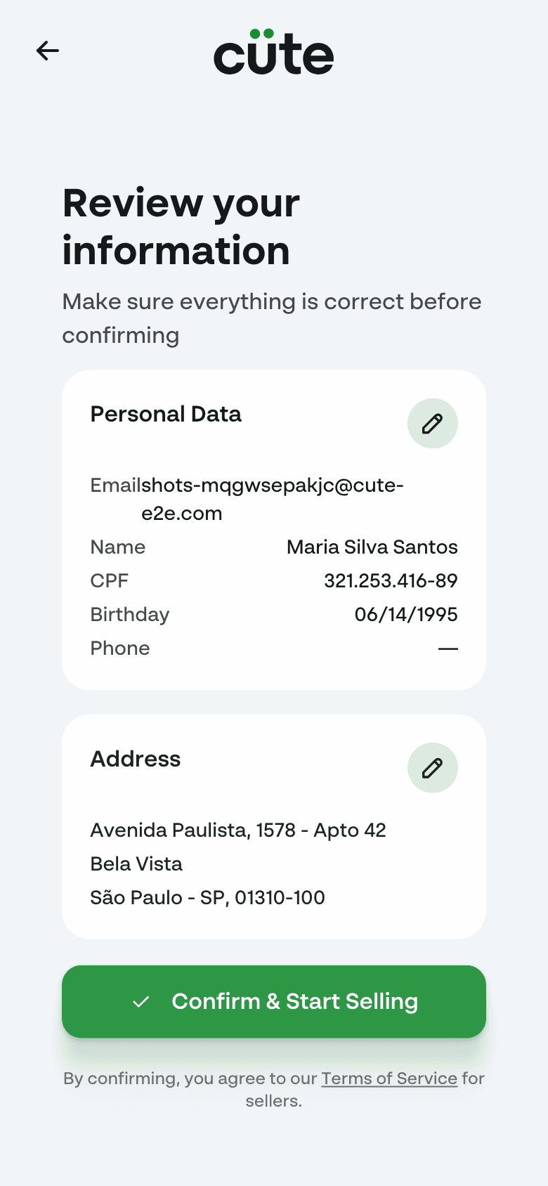 Review & confirm